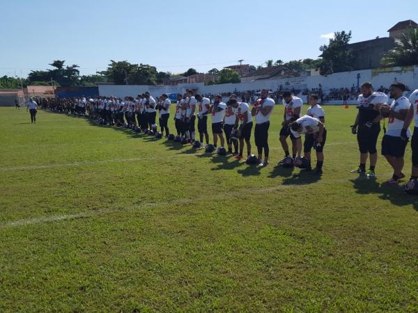 Vasco da Gama Patriotas perfilado antes de a bola rolar