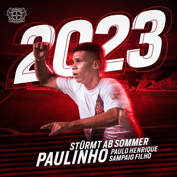 Paulinho é anunciado pelo Bayer Leverkusen