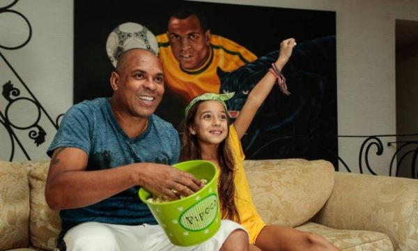 Donizete Pantera e sua filha Giully