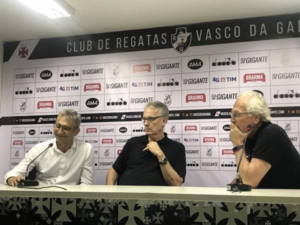 Alexandre Campello com Jorge Veríssimo e Alberto Bial no Vasco