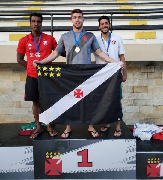 Marcelo Baptista primeiro lugar nos 50 livre na Colina Histórica