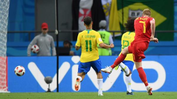 Philippe Coutinho contra a Bélgica