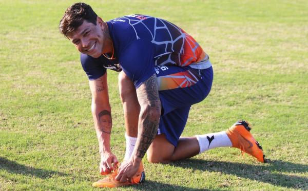 Giovanni Augusto durante intertemporada do Vasco em Pinheiral