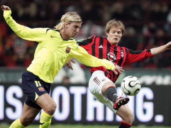 La Barbie no único jogo que participou durante a campanha campeã do Barça na UCL