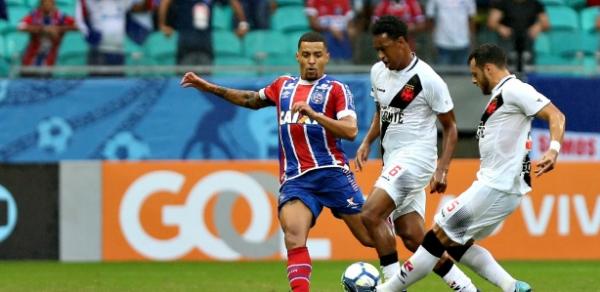 Bahia venceu o Vasco por 3 a 0 no jogo de ida das oitavas em Salvador (BA)