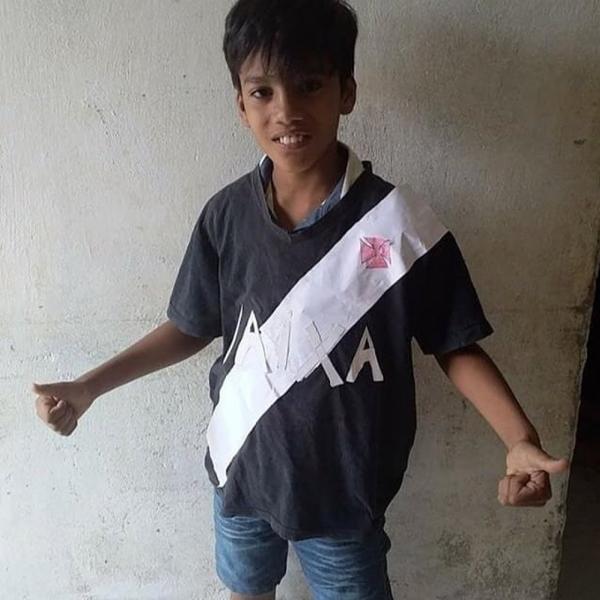 Otávio, torcedor do Vasco, na postagem que viralizou na internet