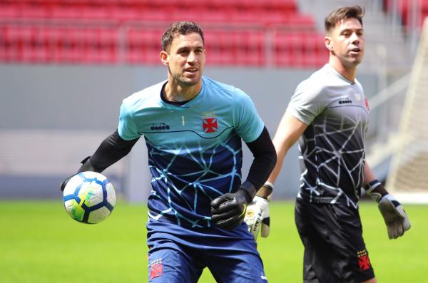 Martín Silva na derradeira atividade antes do jogo