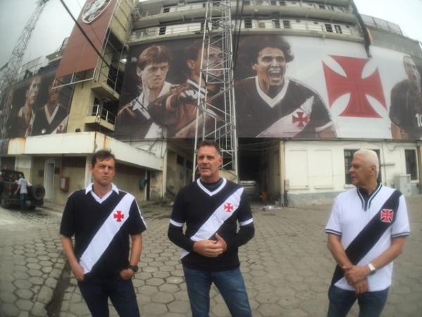 Sorato, Carlos Germano e Dinamite em São Januário