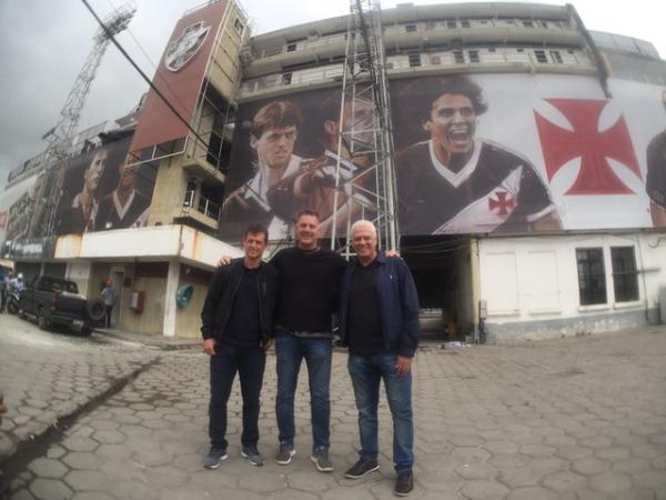 Sorato, Carlos Germano e Dinamite em São Januário