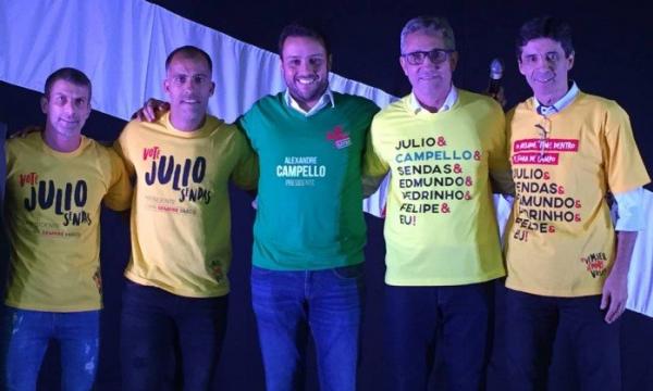 Pedrinho, Felipe, Julio Brant, Alexandre Campello e Mauro Galvão, respectivamente. No último processo eleitoral, Galvão apoiou Brant, que acabou se juntando a Campello, que posteriormente desfez a aliança