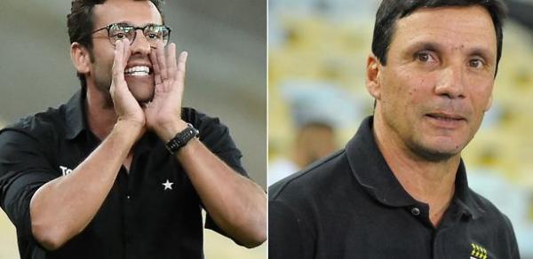 Agora em lados opostos, Zé Ricardo e Alberto Valentim