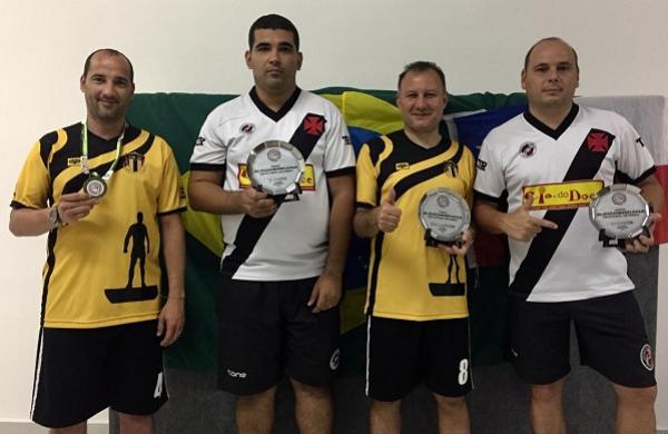 4º Gonzalo Gómez, 3º Abel Cêpa, 2º Caudio Murcilli e 1º Marcelo Lages