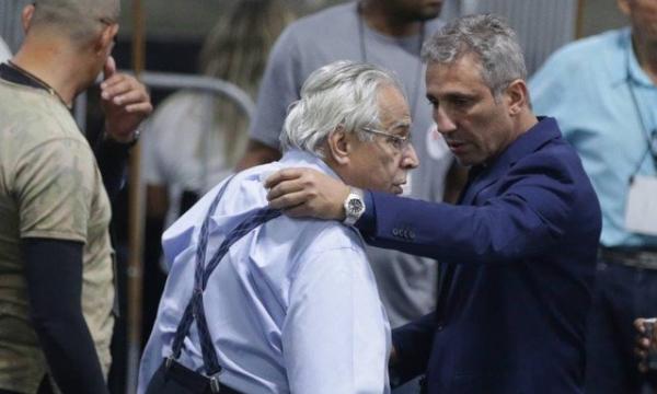 Alexandre Campello e Eurico Miranda na eleição presidencial do clube