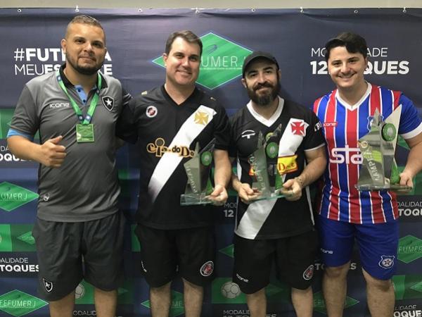 4º Tiago Penna (BFR), 3º Victor Heremann (CRVG), 2º Ednilson (CRVG) e 1º Marcus Vinicius (FAC)