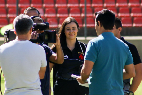 Assessora do Vasco, Sarah Borborema foi impedida de trabalhar apenas por ser mulher