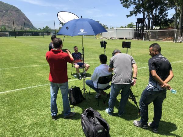 Entrevista com Marcelo Mattos no CT do Almirante