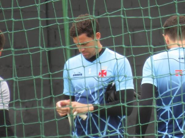 Martin Silva durante treino do Vasco