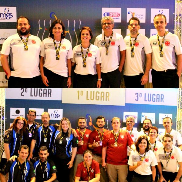 Pódio: Pinheiros, Fluminense e Vasco