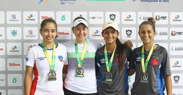 Isabela Mercante e Camilla Fonseca se destacaram no Brasileiro Interclube Infanto-Juvenil de Tênis