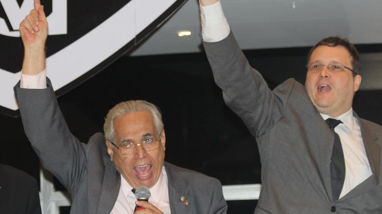 Sérgio Frias ao lado de Eurico Miranda: líder do Casaca foi fiel aliado do ex-presidente do Vasco