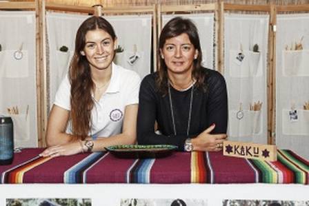 Frederica Pinto e a filha Leonor: negócio com moda praia