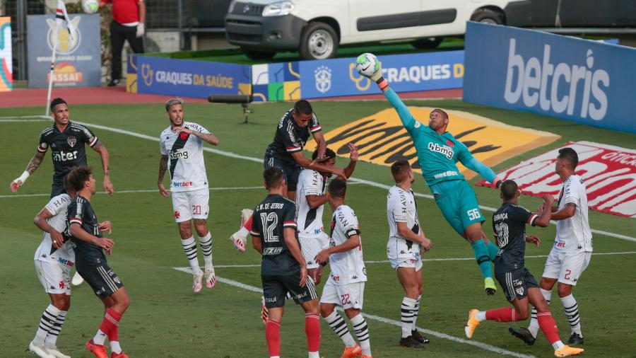 Vasco soube se defender bem no empate em 1 a 1 com o São Paulo, pelo Campeonato Brasileiro