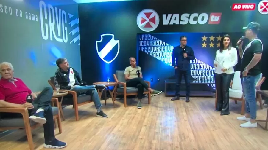 Pré-jogo do pay-per-view do Vasco teve Roberto Dinamite, Felipe, Marcelo Cabo, Vanessa Riche e estúdio novo