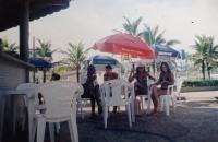 No quiosque da filha Tereza Borba, no bairro Ocian, em Praia Grande