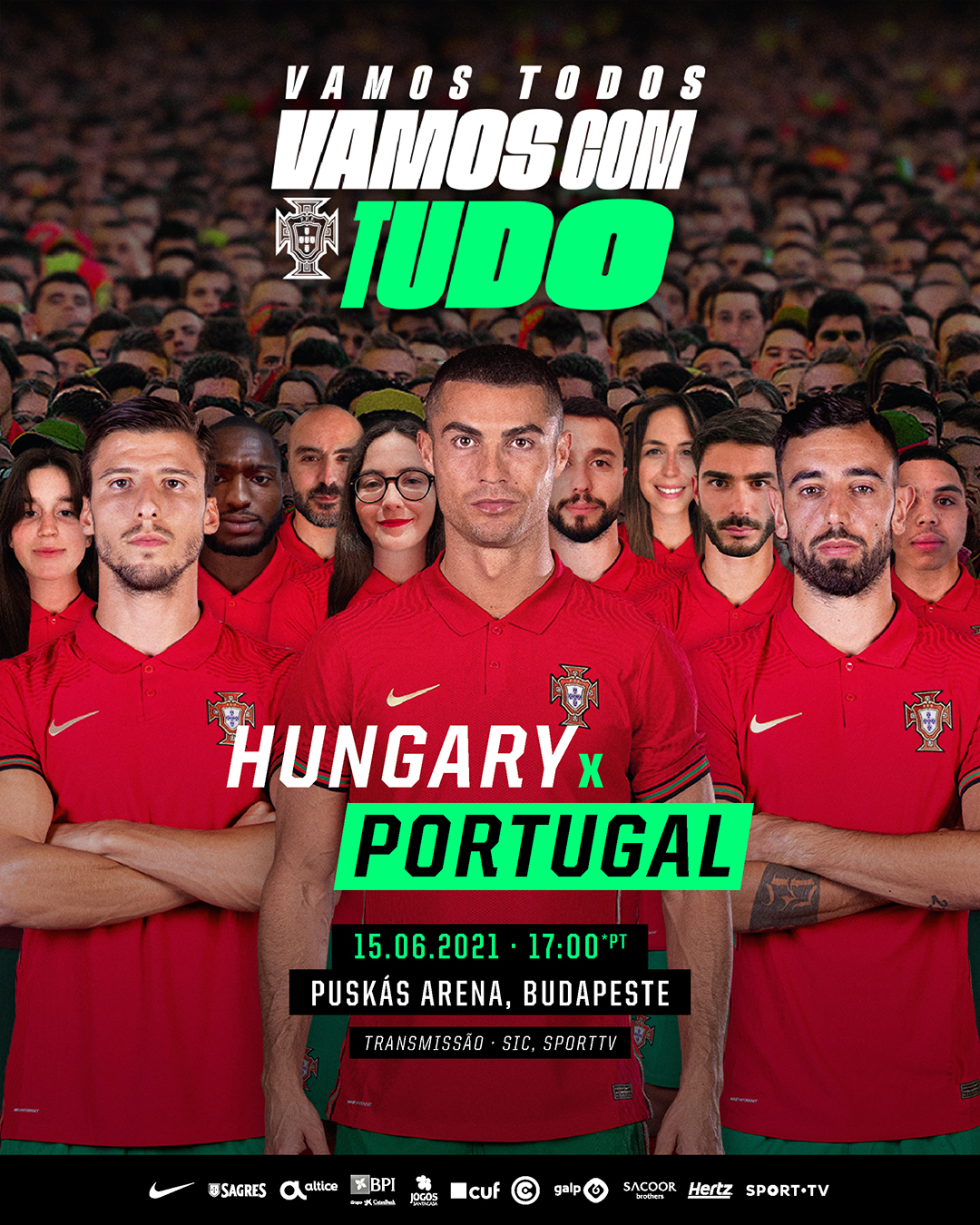 Atual campeão europeu, Portugal estreia em busca do bi nesta 3ª às 13h  contra a Hungria com Sportv