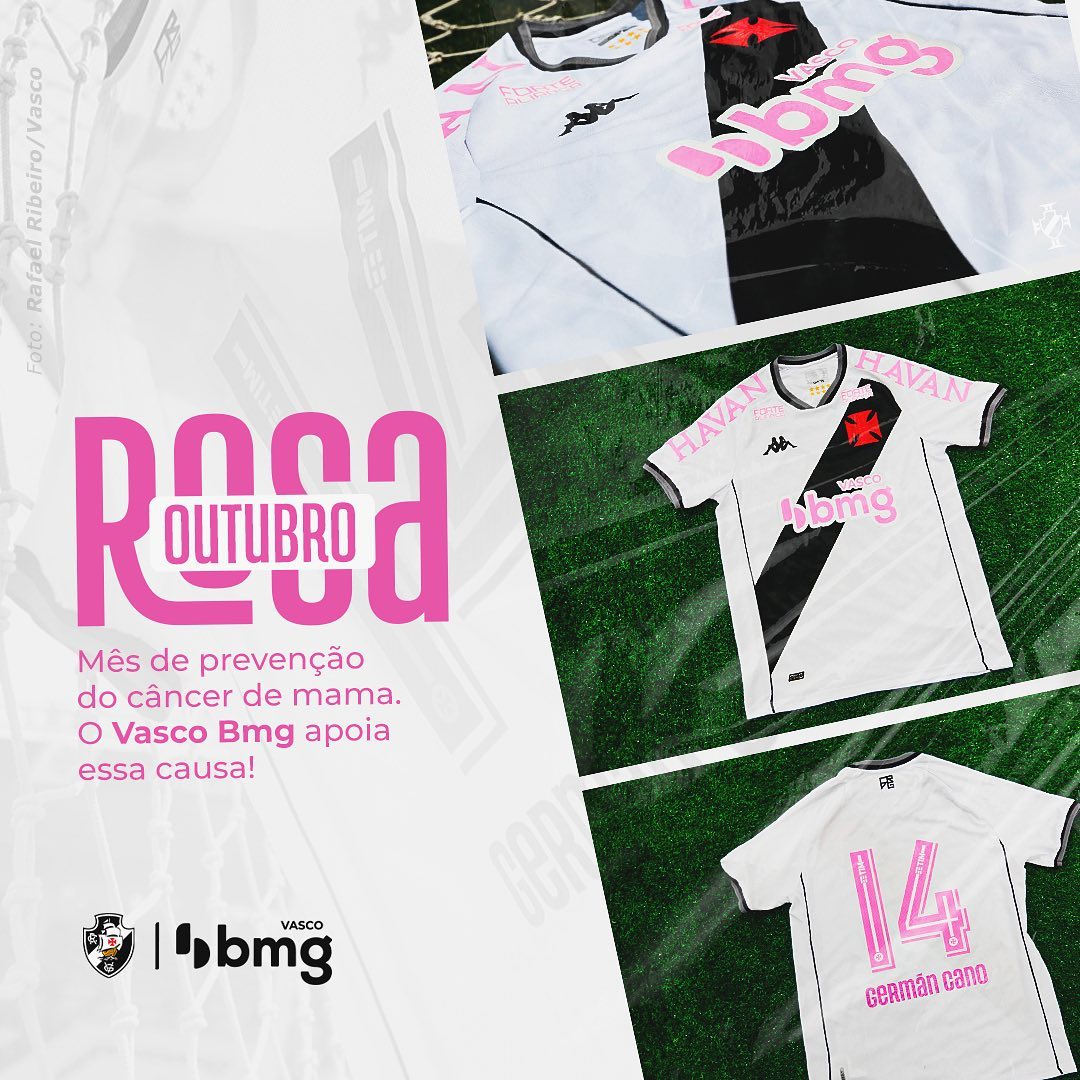 camisa do vasco outubro rosa