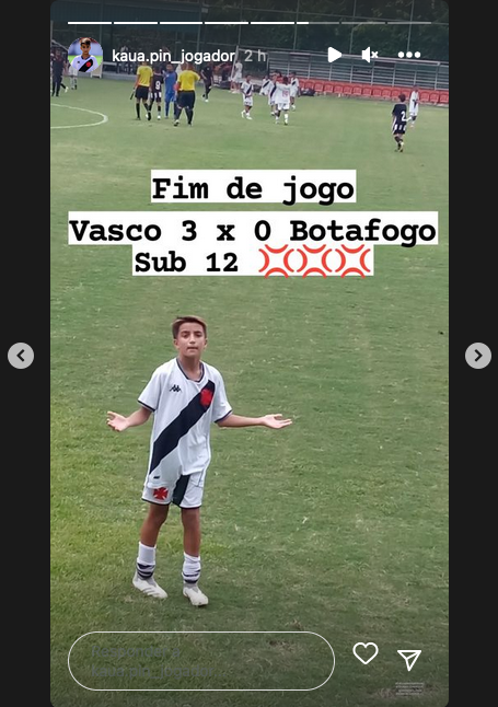 jogador do sub12 tem o chute mais forte do que muito jogador