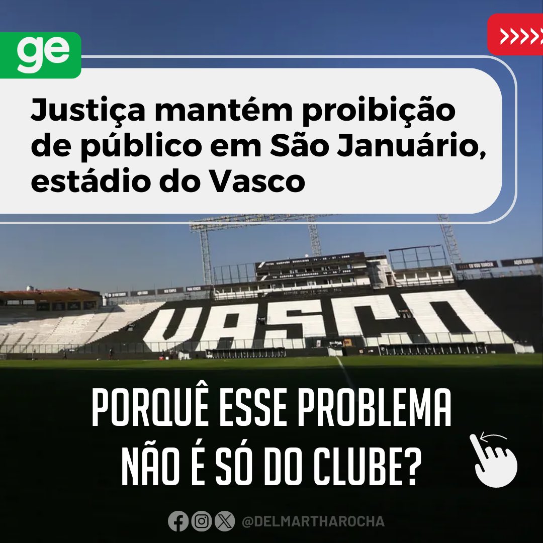 Entorno de São Januário terá interdições para jogo do Vasco pelo