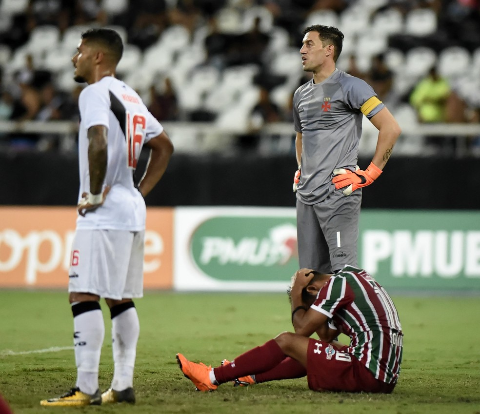 Vasco x Fluminense, no Nilton Santos, pelo Campeonato Carioca de 2018 — Foto: André Durão/GloboEsporte.com