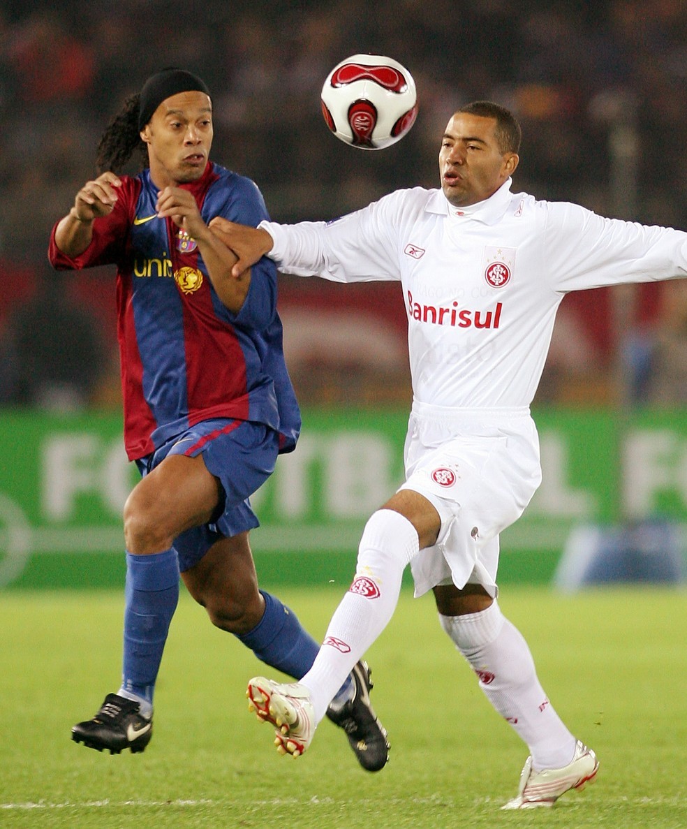 Ronaldinho Gaúcho Wellington Monteiro Mundial 2006 — Foto: Toru Yamanaka/AFP