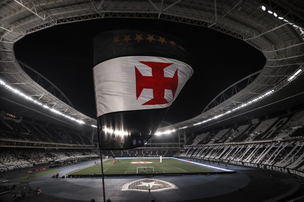 Estádio Nilton Santos antes do confronto entre Vasco e Botafogo pela Copa do Brasil — Foto: Dikran Sahagian / Vasco da Gama