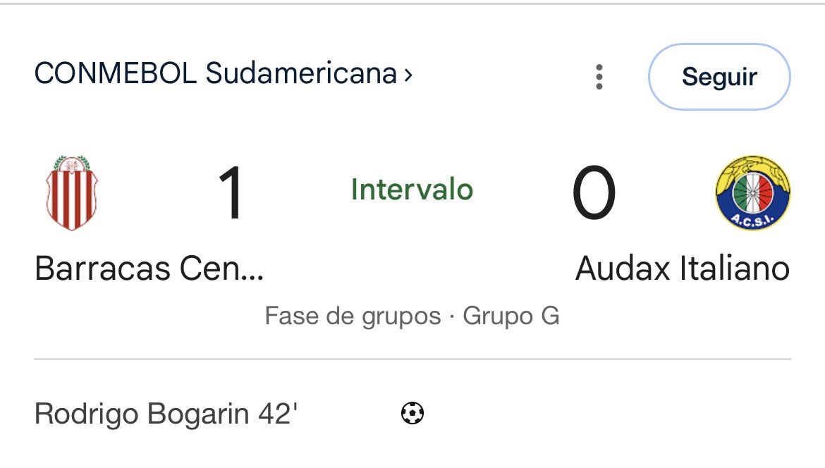 Barracas Central vence Audax Italiano por 1 a 0 na Copa Sul-Americana