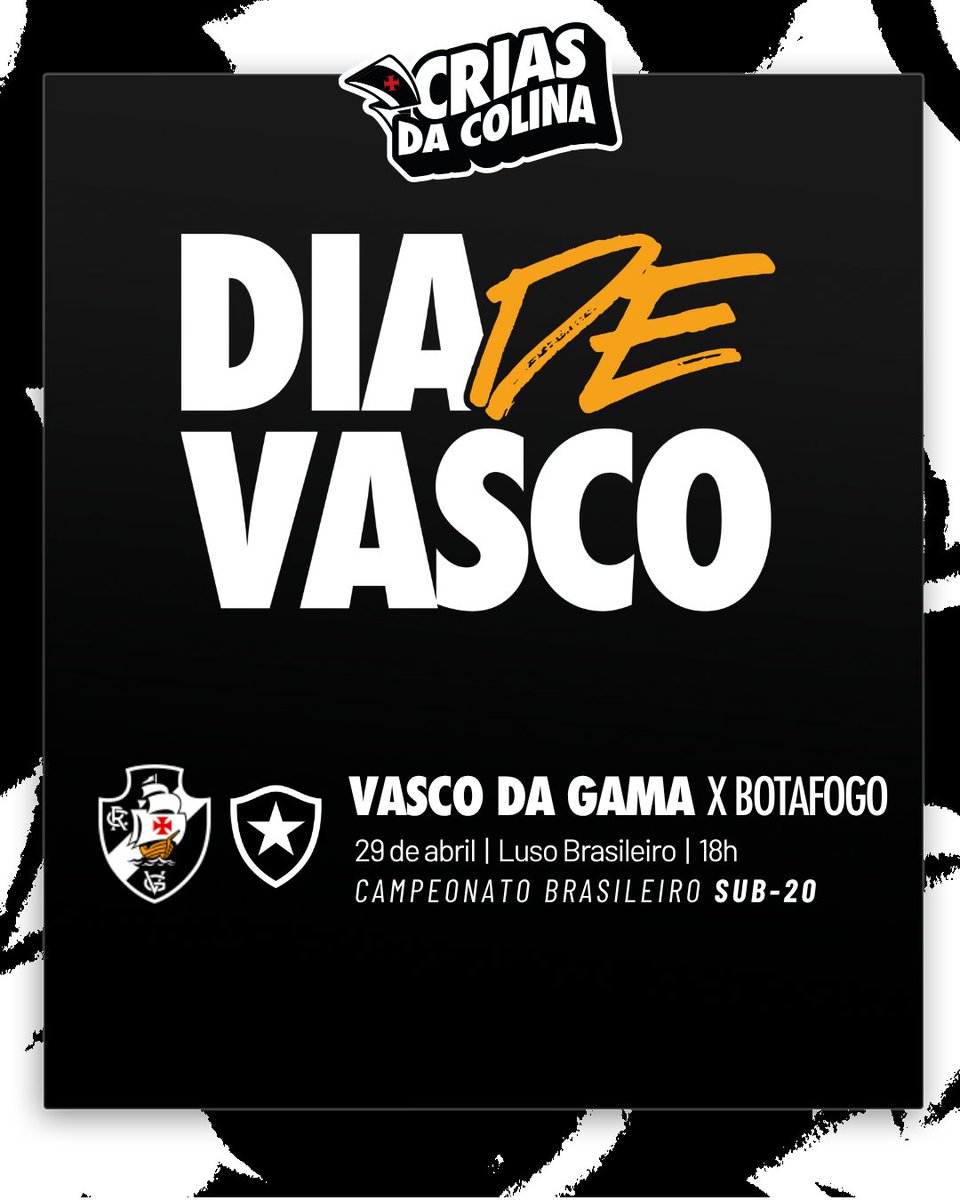 Vasco Sub-20 enfrenta Botafogo hoje às 18h no Luso-Brasileiro pela 9ª rodada do Brasileiro