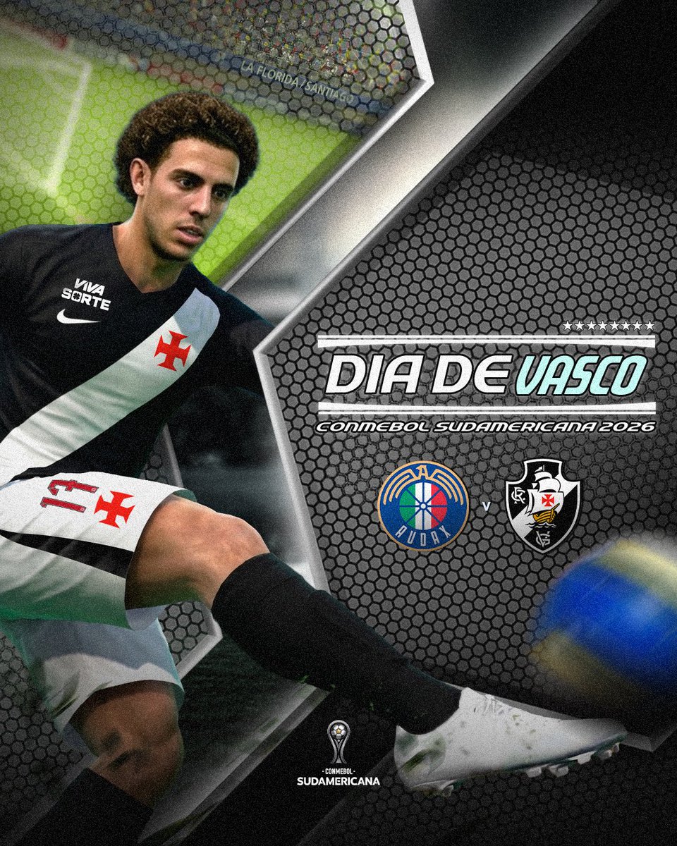 Vasco divulga arte oficial para estreia na Sul-Americana contra Audax Italiano