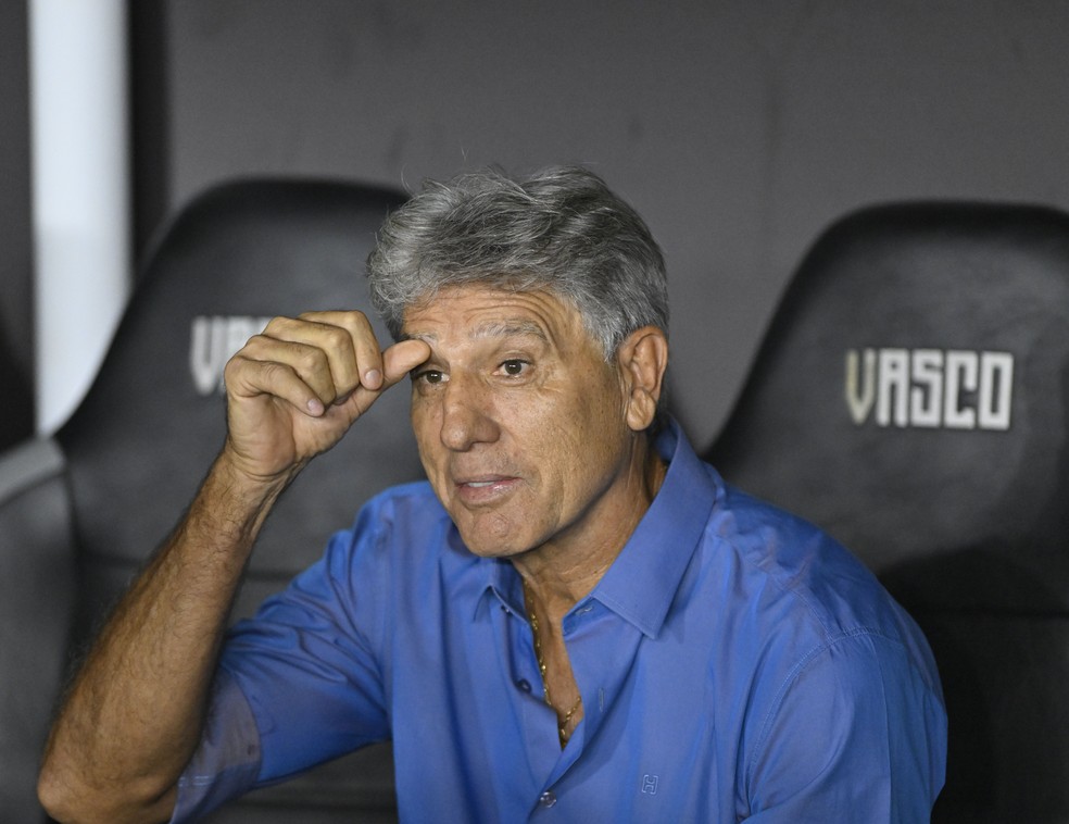 Renato Gaúcho em Vasco x São Paulo — Foto: André Durão
