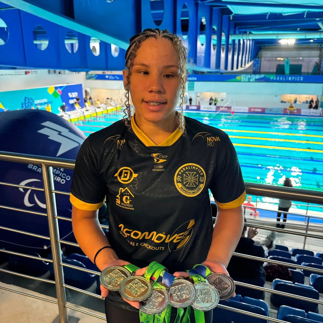 Natação Paralímpica: Emily Gomes, Beatriz Freud e Camila Dias celebram medalhas na 1ª Fase Nacional do Circuito Loterias Caixa Natação Paralímpica: Emily Gomes, Beatriz Freud e Camila Dias celebram medalhas na 1ª Fase Nacional do Circuito Loterias Caixa