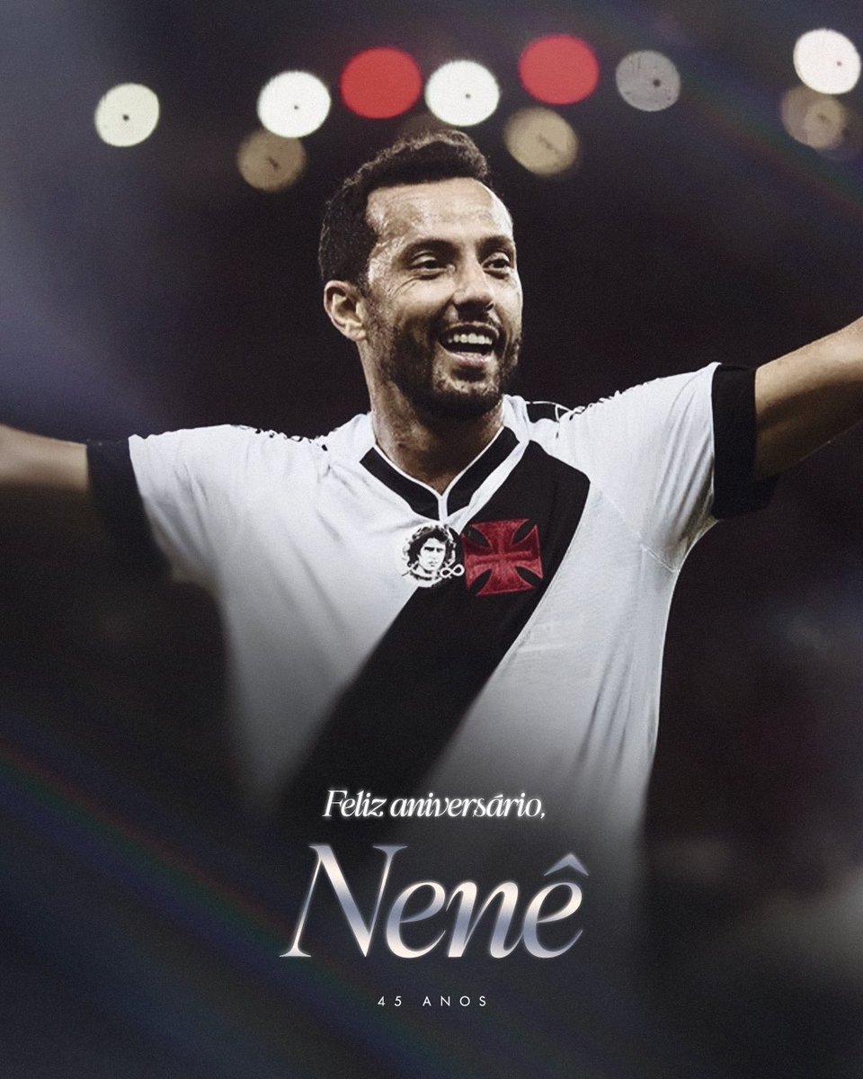 Vasco homenageia Nenê em aniversário de 45 anos enquanto ataque vive jejum