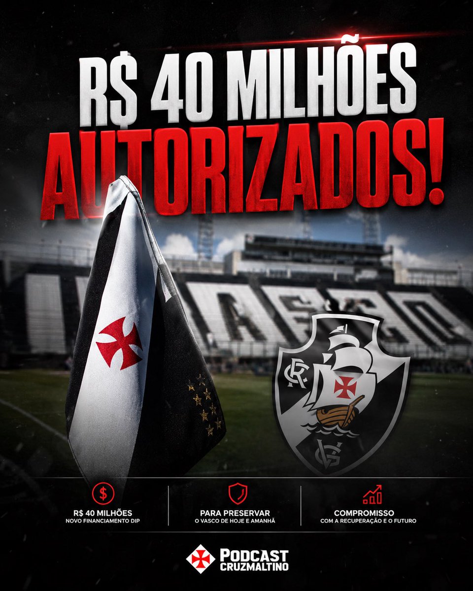 Justiça autoriza empréstimo de R$ 40 milhões para o Vasco