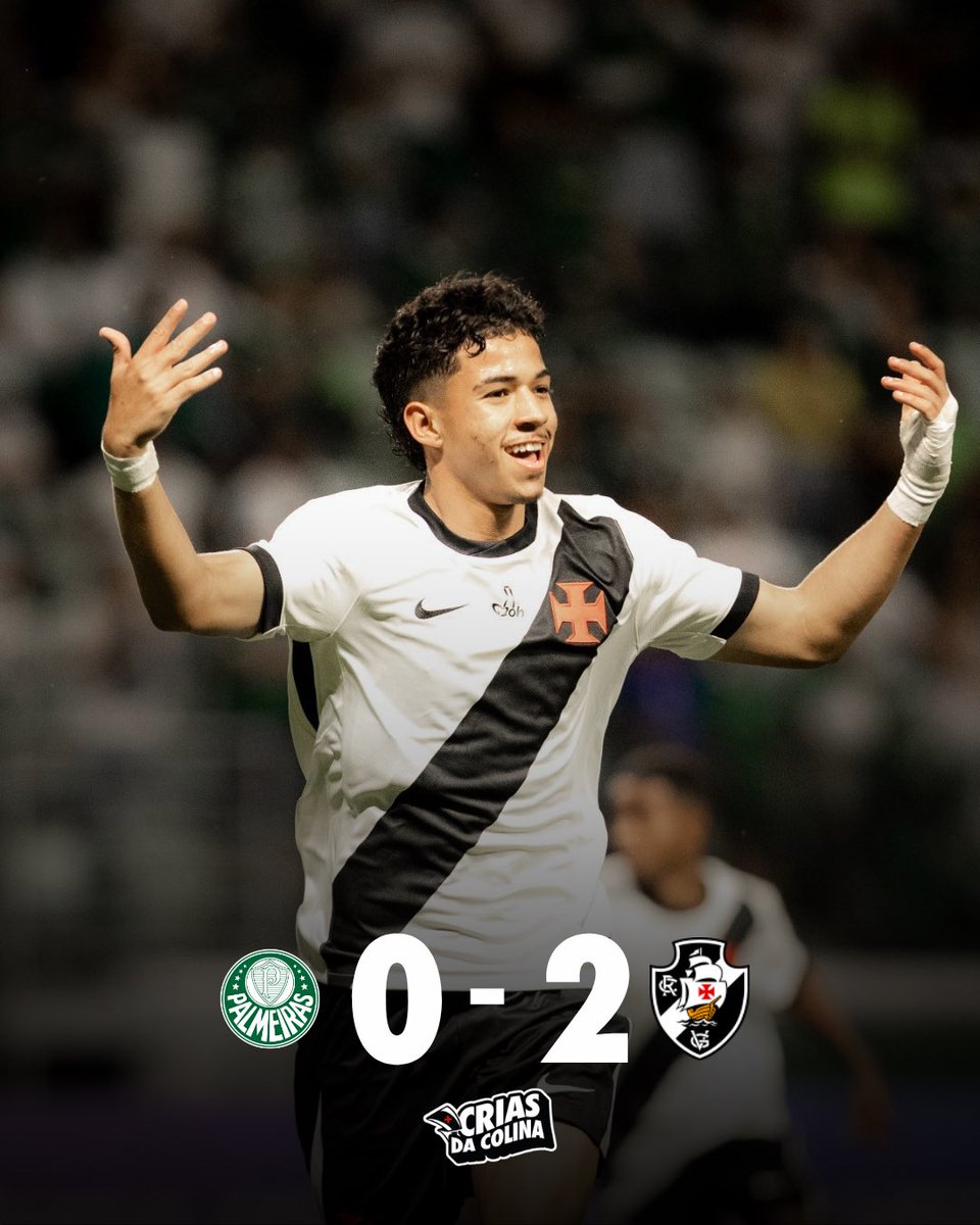 Sub-20: Vasco vence o Palmeiras por 2 a 0 e é campeão brasileiro