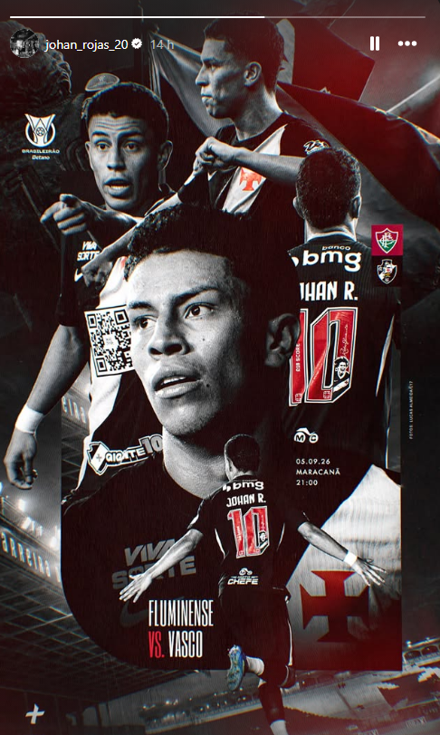 Rojas é relacionado para Fluminense x Vasco